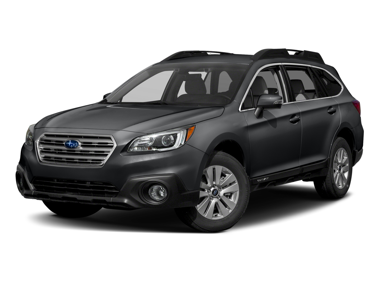 2017 Subaru Outback Premium in Carbide Gray Metallic — front three-quarter view