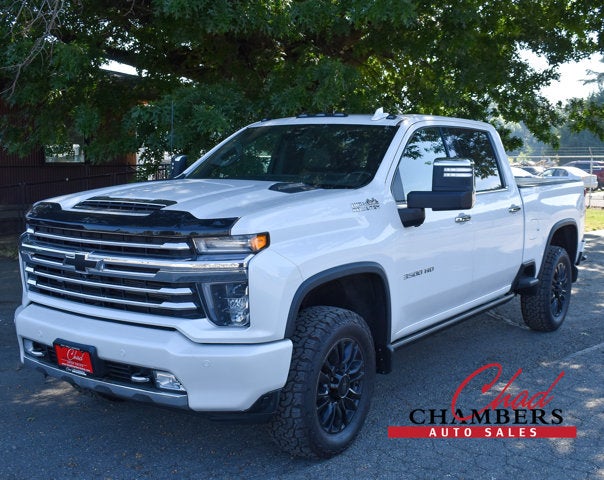 2022 Chevrolet Silverado 3500HD High Country in White — front three-quarter view