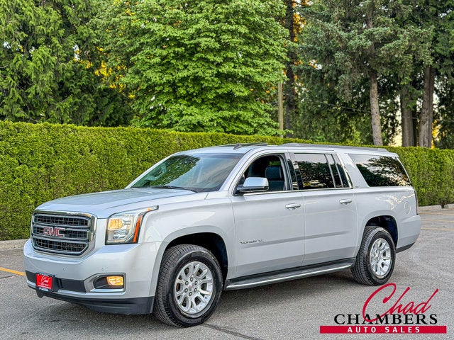 2015 GMC Yukon XL SLT in Silver — front three-quarter view