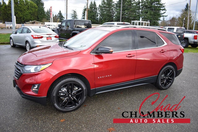2020 Chevrolet Equinox LT in Cajun Red Tintcoat — front three-quarter view