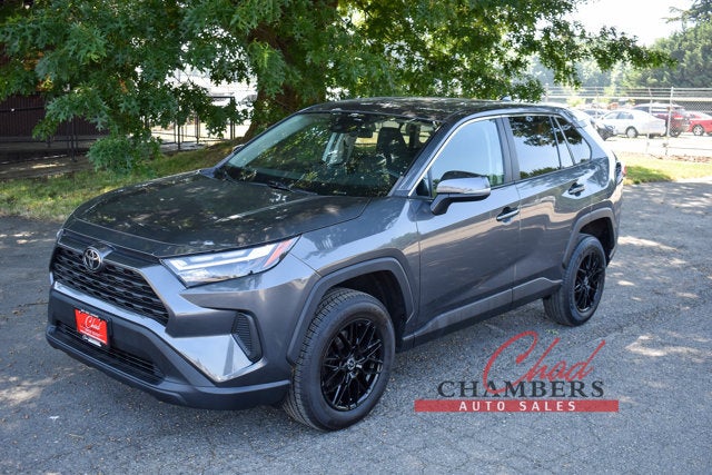 2023 Toyota RAV4 LE in Gray — front three-quarter view